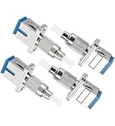 Eardion 4 Pack FC Male to SC Female Fiber Adapter, FC/UPC to SC/UPC Simplex 9/125um Fiber Optical...