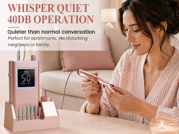 quiet nail drill