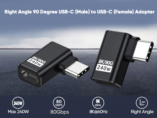 right angle usb c adapter