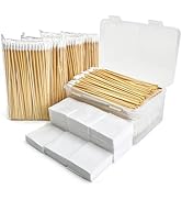 Gun Cleaning Supplies in Storage Box - Gun Cleaning Patches & Gun Cleaning Swabs, 6" Long Cotton ...