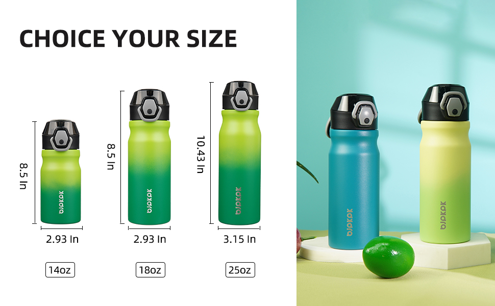 14oz/18oz/25oz water bottle