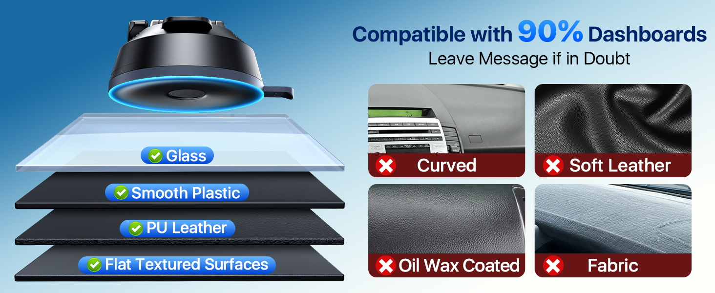 compatible with 90% dashboards