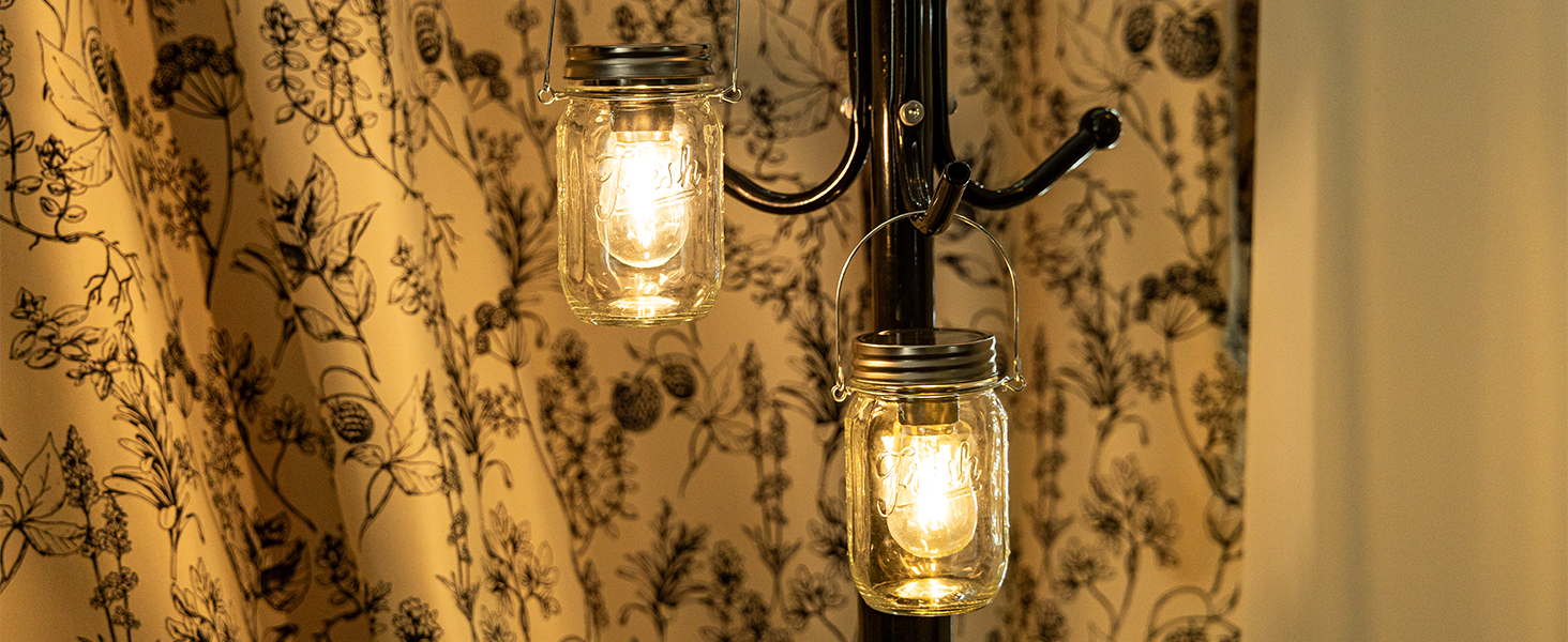 Mason Jar Lights Hanging
