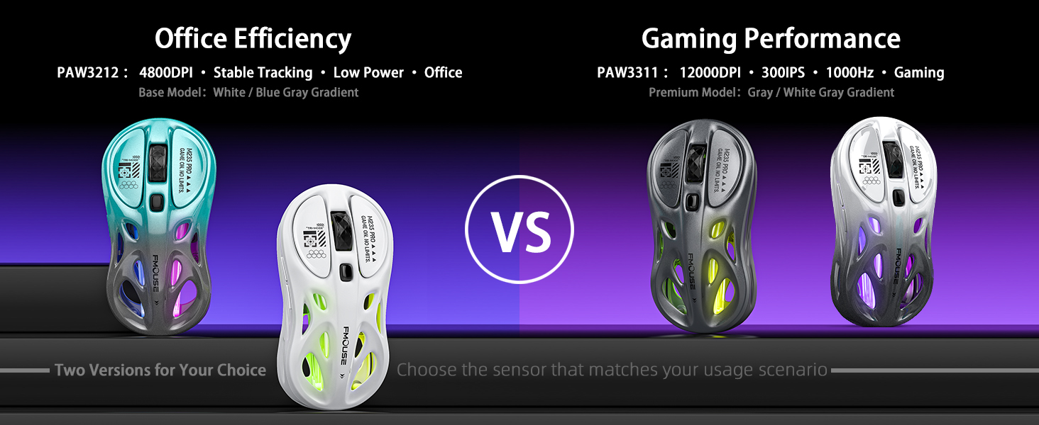 Tri-Mode Wireless Mouse (2.4G/Bluetooth/Wired)