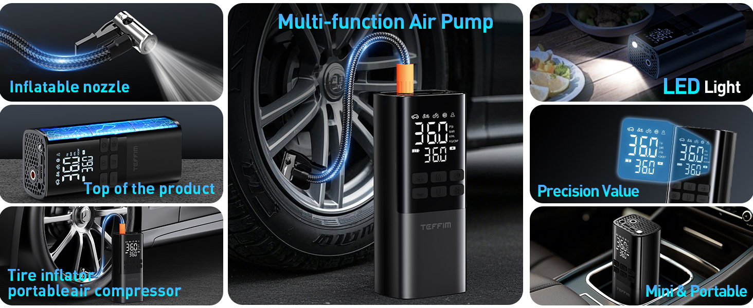 tire inflator portable air compressor