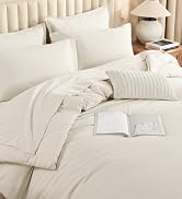 Litanika Beige Bed in a Bag Full - 7 Pieces Full Size Comforter Sets Bedding Comforter Sets, Soli...