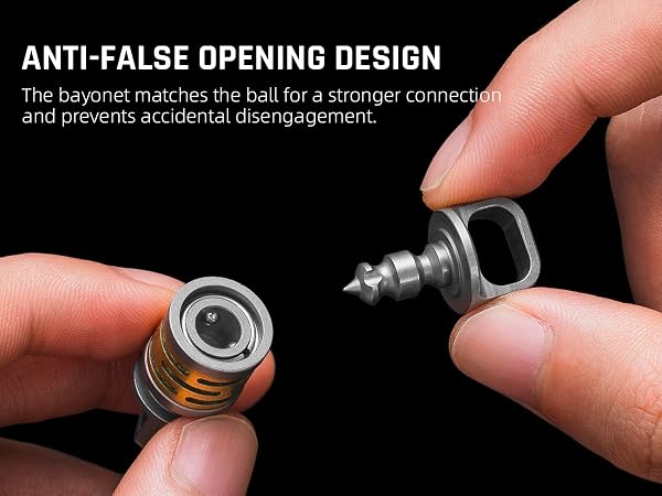 detachable key ring quick release