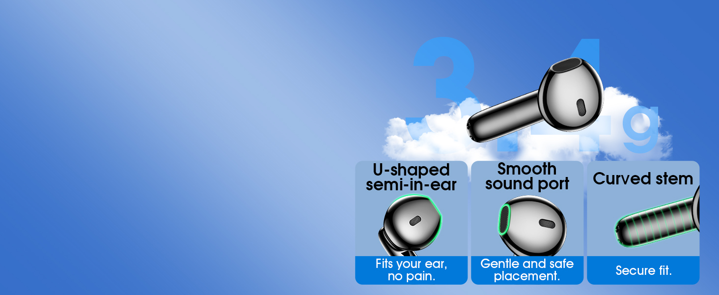 We've worked hard to ensure our earbuds deliver unbeatable comfort and a secure fit.
