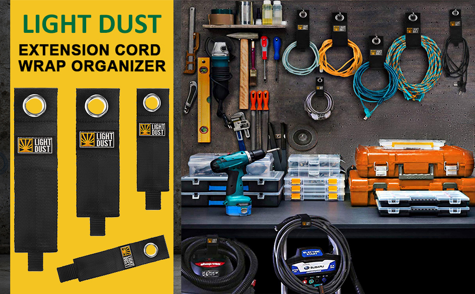 Extension Cord Holder Organizer cable straps