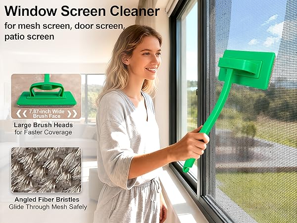Window Screen Cleaner Brush for Mesh Screen, Door Screen, Patio