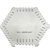 RIVERWELD Wet Film Comb stainless Steel Hexagonal Gauge 3000 um Inspection gage