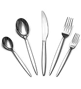 SANTUO 20 Piece Silverware Set for 4, Dinning Stainless Steel Flatware Set, 20pcs Lunch Tableware...