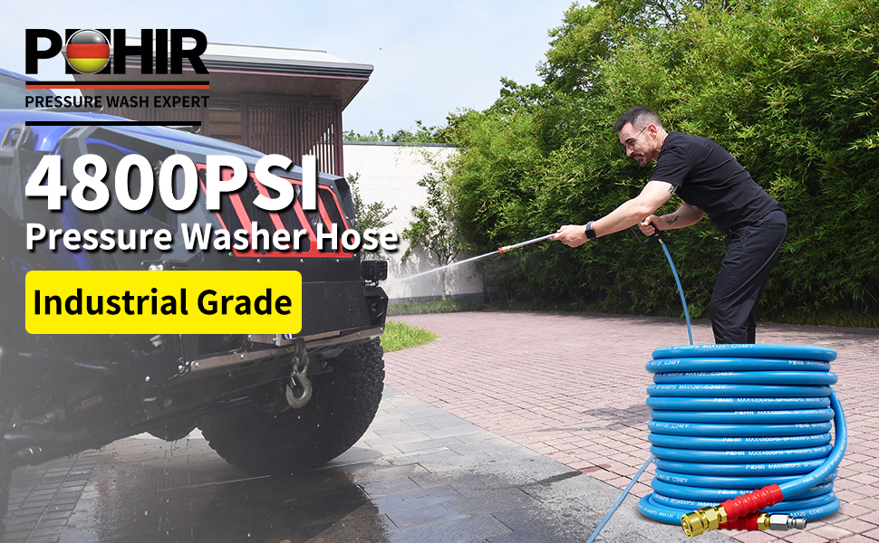 POHIR Pressure Washer Hose 50FT 3/8