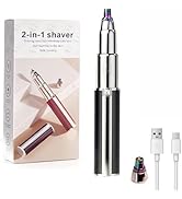 Nizzarra Womens Eyebrow Trimmer Rechargeable Upgraded 2-in-1 Portable Electric Eyebrow Trimmer & ...