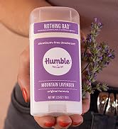 Humble Aluminum-Free Deodorant for Women & Men, Mountain Lavender - Clean & Fresh Natural Deodora...