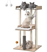 FourFurPets 43.7" Cat Tree, Modern Cat Tree Tower, Cat Tower for Indoor Cats Large Adult, Cat Con...