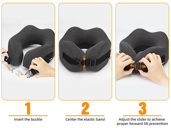 Neck Pillow Airplane Travel Set Pure Memory Foam Travel Neck Plane for Long Flights Essentials