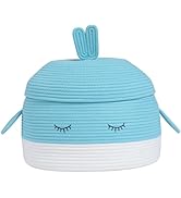 Cottonphant Handcrafted Animal Inspired Basket with Lid | Cotton Storage Solution for Playful Org...