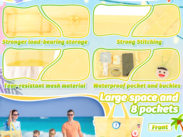 mesh beach bag