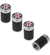Sylvil 4 PCS Car Tire Valve Stem Caps, Leakproof Auto Rim Wheel Valve Stem Cap with O Rubber Seal...