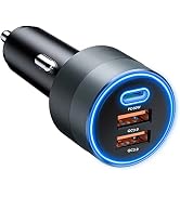 SONRU USB C Car Charger, 66W Car Cigarette Lighter Adapter USB Fast Car Charger PD 30W+Dual QC3.0...