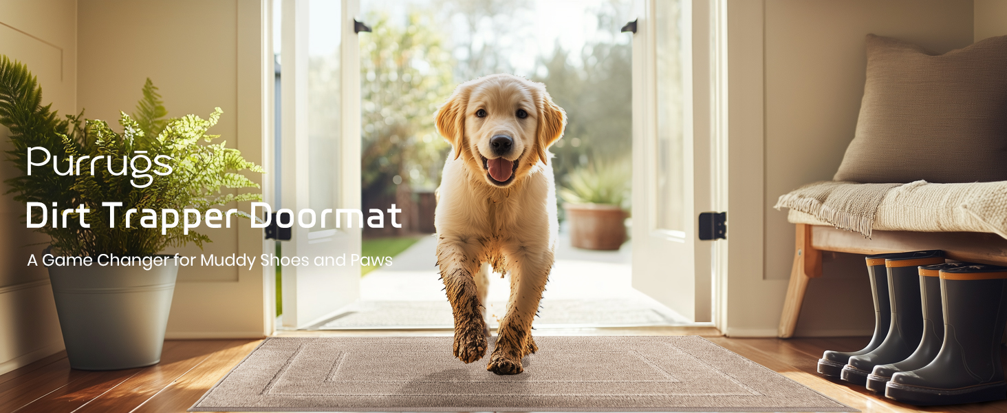Dog entryway rug
