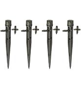 Rain Bird MBH4PKS Drip Irrigation Micro-Bubbler on Stake, 180° Half Circle Pattern, 0 - 3' Spray ...