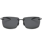 MIRYEA Rimless Polarized Sports Sunglasses for Men Women Driving Running Fishing Golf UV Blocking...
