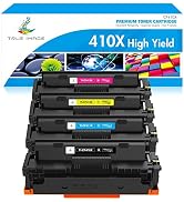 TRUE IMAGE Compatible Toner Cartridge Replacement for HP 410X 410A to use with Color Laserjet Pro...