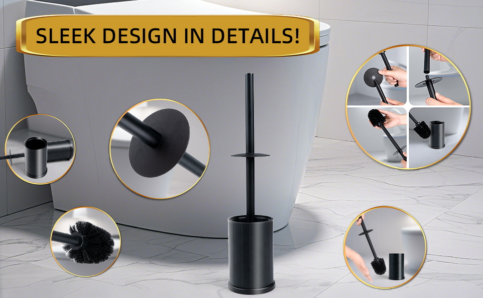 stainless steel toilet brush