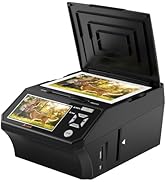 Photo Scanner and Film Digitizer with 5” Large Screen, Convert 35mm/110/126 Negatives, Slides & P...