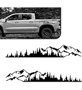 Qurbuns 2 PCS Mountain Tree Forest Stickers for Car Body Door Side, 39.37
