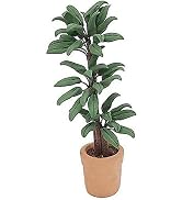 Green Cute Dollhouse Flower Bonsai 1:12 Mini Dollhouse Miniature Green Plant in Pot Micro Landsca...