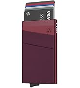 VULKIT Card Holder with Money Pocket Pop Up Wallet RFID Blocking Slim Metal Bank Card Case Holds ...