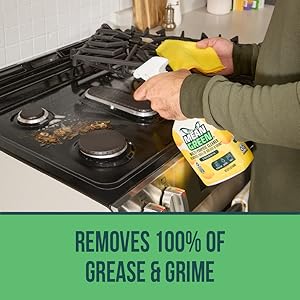removes 100% of grease and grime