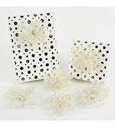HUIHUANG Curly Bows for Gift Wrapping Self Adhesive Christmas Gift Bows Metallic Gold Burst Curly...