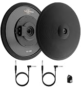 Leconova 2/3-Zone with choke E-Drum Cymbal Set 9/15/18 inches Splasd/Crash/Ride Compatible with R...