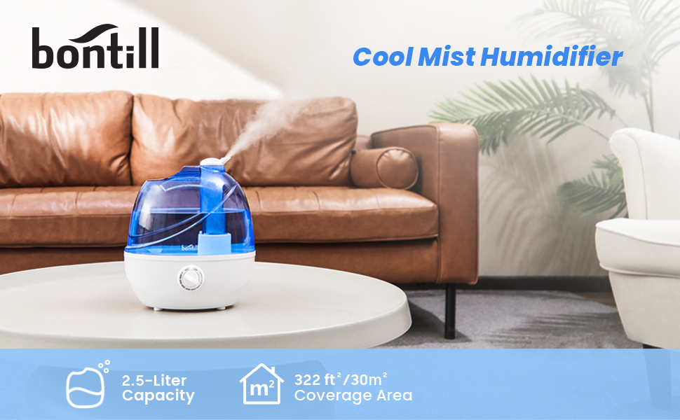 image 1 Cool mist humidifier 2.5 litter capacity 322ft 30m coverage are