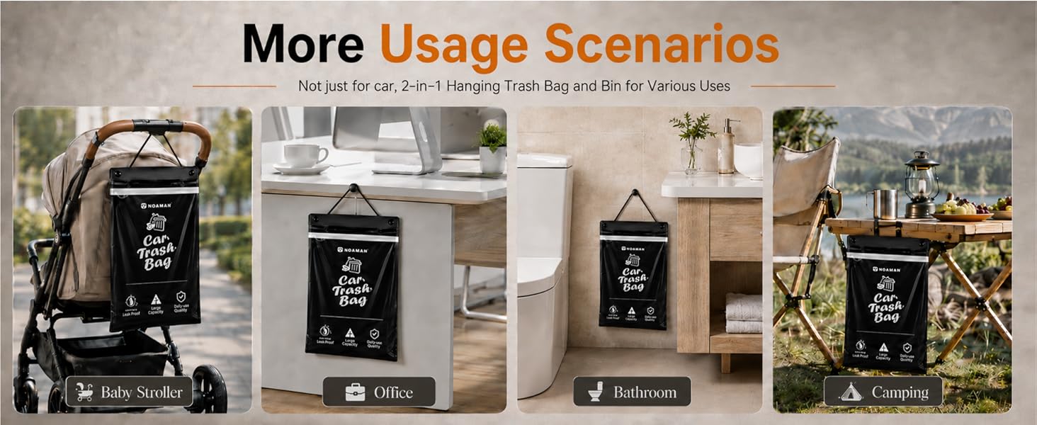 tossits disposable car garbage bags
