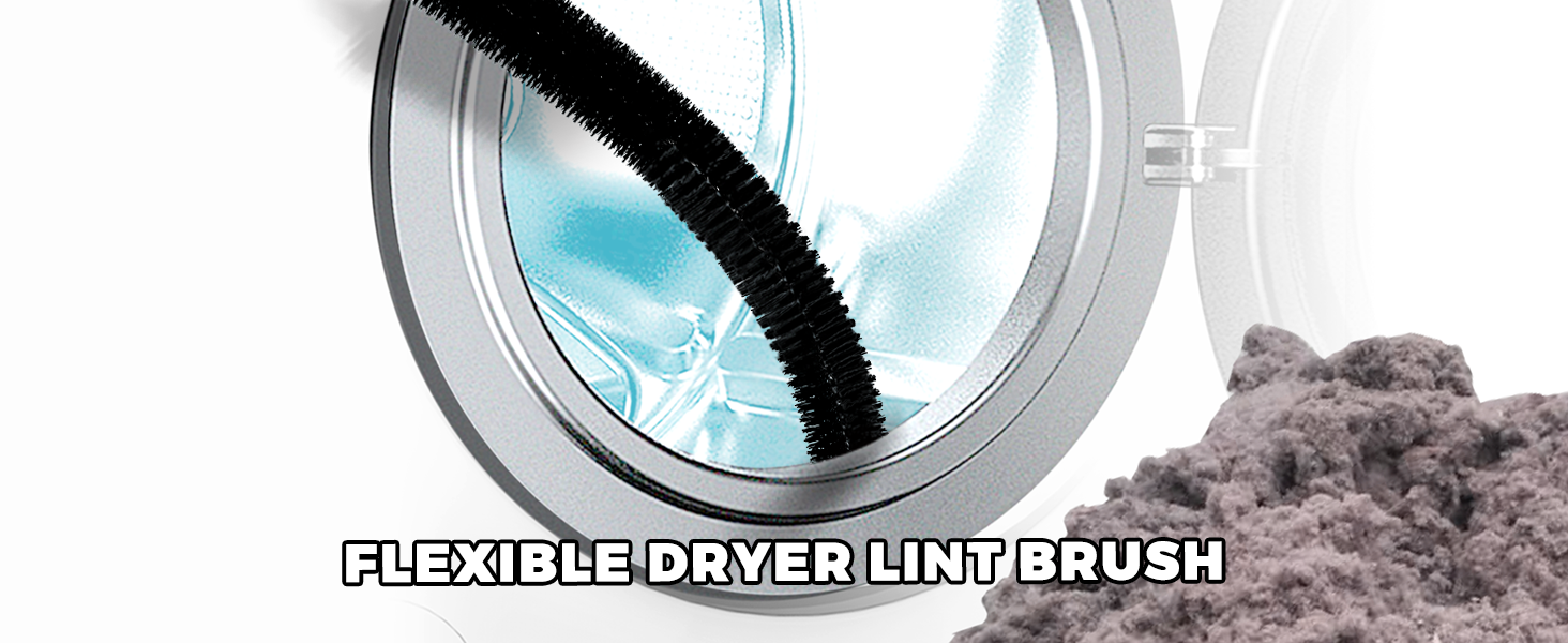 Dryer lint brush vent cleaner