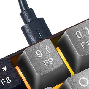 Wired Portable 60% Mechanical Feeling Gaming Keyboard,