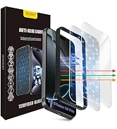 JESOHO Screen Protector for iPhone 16 Pro & iPhone 17 6.3 inch, 2 Pack | Colorless Blue Light Blo...