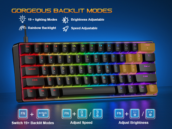 Light up keyboard rgb keyboard and mouse