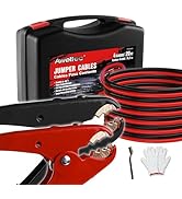 AWELTEC Heavy Duty Jumper Cables,All Copper 4 Gauge 20 Feet Booster Battery Cable,Automotive Wire...