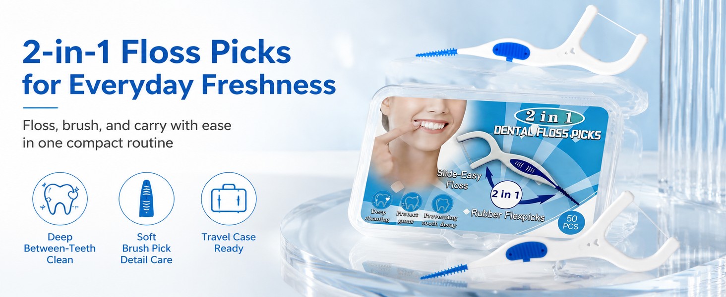 Dental Floss Picks Interdental Brushes