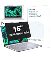 FILMEXT Magnetic Laptop privacy screen 16 inch for 16:10 Widedisplay, Removable Laptop Privacy Sc...