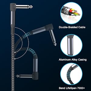 guitar patch cables with extreme durability
