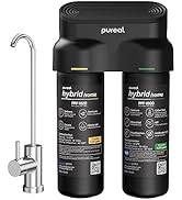 Pureal Hybrid Home PPU-1020D 2 Stage Under Sink Water Filter System, 10K Gallons, NSF/ANSI 42&372...