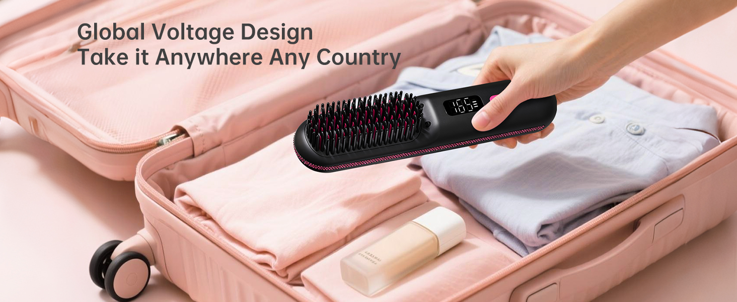 tymp ionic hair straightener brush the all in one