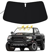 Premium Windshield Sun Shade for 2019-2025 2026 Dodge RAM 1500, Reflective 310T Material Front Wi...